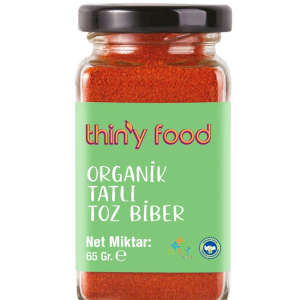 Thiny Food Organik Tatlı Toz Biber 65 gr